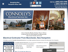 Tablet Screenshot of connollyselectricserviceinc.com